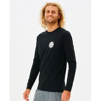 Rip Curl Icons Of Surf Langarm-rashguard - Black -