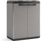 KETER Split Basic Recyclingschrank, Abfalleimer, Grau