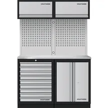 Kraftwerk Mobilio 2er Kombi Oberschrank, Edelstahl