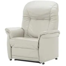 HIMOLLA Sessel 7706 Leder 101 x 112 x 101 cm Grau elektrisch