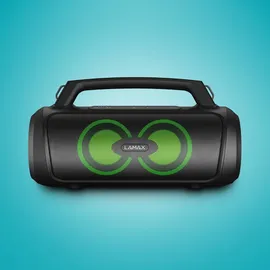 LAMAX PartyGo1 Play LXPSMPGO1PLBA (4 h, Bluetooth Lautsprecher, Schwarz