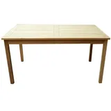 Lex Tisch rechteckig Gartentisch Gartenmöbel Teakmöbel Holz 150 cm