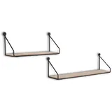 Mirrors and More Wandregal 2er Set schwarz