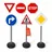 alldoro gmbh alldoro - Verkehrszeichen-Set, 75 cm hoch