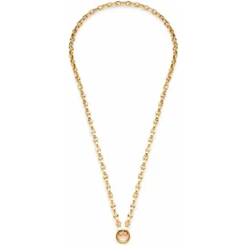 LEONARDO Damen, Kette mit Anhänger, Edelstahl, gold
