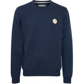 Blend Longpullover BLEND "Sweatshirt BHSweatshirt", Herren, Gr. M, blau (marineblaus), Obermaterial: 50% Baumwolle CO. 50% Polyester PES., Sweatshirts Longpullover