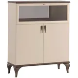 JV Möbel Vitrine 42 x 135 x 112 cm Beige