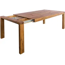 KAWOLA Esstisch LIAN Ausziehbar Eiche massiv (L/B/H) 180-230x90x76cm - Braun