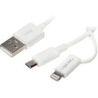 Logilink USB 2.0 USB-A Stecker, USB-Micro-B Stecker, Apple Lightning