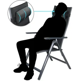 CASARIA Gartenstuhl Bern Premium 69 x 69 x 112,5 cm grau 4 St.