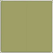 Bent Zip-Carpet Uni Moos 250 x 250 cm
