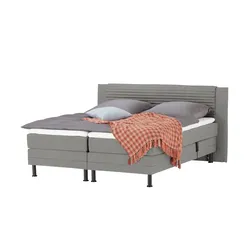 Motor-Boxspringbett  Synda , grau , Maße (cm): B: 160 H: 107