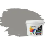 RyFo Colors Fassadenfarbe Silikonharz Fassadenfarbe Steingrau 3l, 1 L ca. 6 m2, Wasserabweisend, diffusionsfähig, schützt vor Schmutz, Algen, Pilzen grau