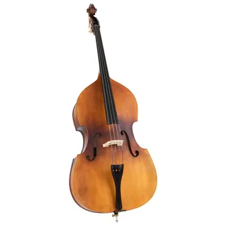 Classic Cantabile DBP-110 Kontrabass - 3/4 Größe - Korpus aus gesperrtem Holz - Hals: Ahorn - Griffbrett: Blackwood - inkl. Bogen, Gigbag und Kolofon