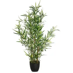 WellHome - Künstliche Bambuspflanze 90cm mit Topf ideal zur Dekoration
