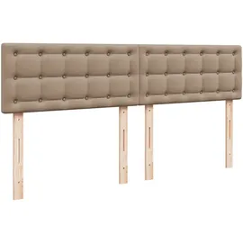 vidaXL Boxspringbett Matratze Cappuccino-Braun 180x200 cm Kunstleder