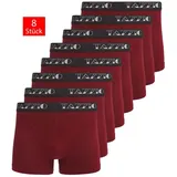 Tazzio Boxershorts unifarben Bordeaux M 8er Pack