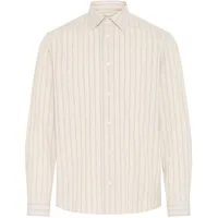 CASUAL FRIDAY Langarmhemd gestreift beige L