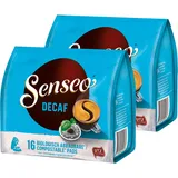 Senseo Kaffeepads Entkoffeiniert / Decaf, Reiches Aroma, Intensiv & Ausgewogen, Kaffee, neues Design, 2er Pack, 2 x 16 Pads