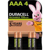 Duracell AAA 750mAh, 4er-Pack