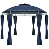CASARIA Toscana 3,5 m inkl. Seitenteile blau