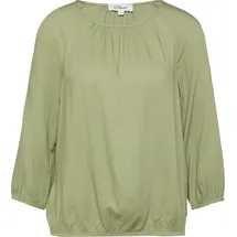 s.Oliver Strukturierte Viskose-Bluse mit Raff-Details - 36