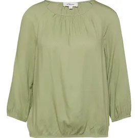 s.Oliver Strukturierte Viskose-Bluse mit Raff-Details - 36