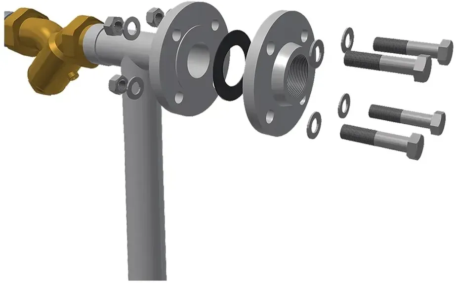 Biocat Flanschanschluss-Set zur Montage einer KS 8000 in DN 40