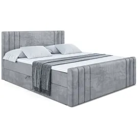 altdecor Boxspringbett 200 x 200 cm H4 Grau