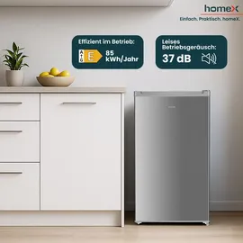 Homex CS0881-S Tischkühlschrank (90 l, 850 mm hoch, Silber)