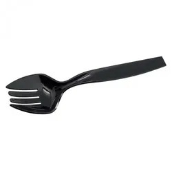 Sovie Servingware Serviergabeln aus Plastik, 23 cm, Schwarz, 10 Stück - Vorlegebesteck Gabel