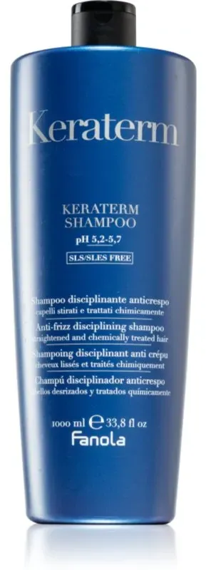Fanola Keraterm glättendes Shampoo für unnachgiebige und strapaziertes Haar 1000 ml