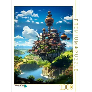 CALVENDO Puzzle CALVENDO Puzzle Fliegende Insel im Anime Manga Style, 1000 Teile Lege, 1000 Puzzleteile