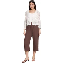 Betty Barclay Strickjacke mit Ajourmuster Offwhite 40