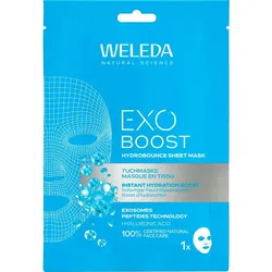 Weleda Exo Boost Hydrobounce Tuchmaske mit Hyaluronsäure und Exosomes Peptides Technology