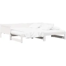 vidaXL Ausziehbares Tagesbett 180 x 200 cm Weiß