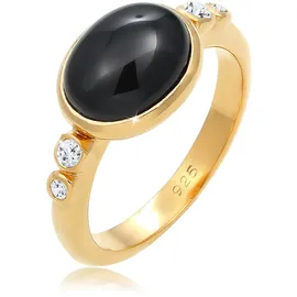 ELLI PREMIUM Elli Ring 925 Sterling Silber Cocktailring in gold, | Gr.: 54