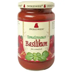 Zwergenwiese Tomatensauce Basilikum bio
