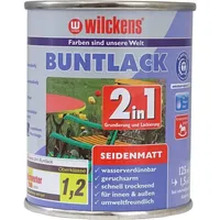 Wilckens Buntlack RAL 7035 Lichtgrau seidenmatt 0,125 l