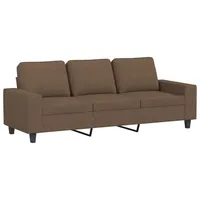 VidaXL 3-Sitzer-Sofa Braun 180 cm Stoff