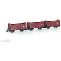 HOBBYTRAIN 3er Set offene Güterwagen Fbkk SBB Ep. IV H24302 N