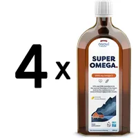 (2000 ml, 66,48 EUR/1L) 4 x (Osavi Super Omega, 2900mg Omega 3 (Lemon) - 500 ml