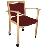 einrichtungsdesign24 Seniorenstuhl mit Armlehnen auf Rollen Alexander 1 St