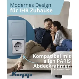 Kopp Schuko-Steckdose Paris Weiß 6 St.