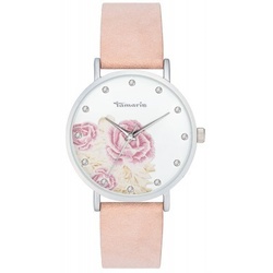 TAMARIS - ALVA - weiß blume pinkgrau leder / 38 MM