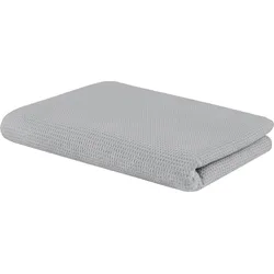 Wohndecke SETEX "Waffeldecke", grau (silbergrau), B:150cm L:200cm, Baumwolle, Wohndecken, aus Waffelpiqué, auch als Tagesdecke geeignet, Kuscheldecke