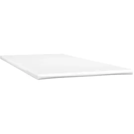 vidaXL Boxspringbett mit Matratze Creme 100x200 cm Kunstleder
