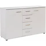 WIMEX Kombikommode 130 x 82 x 41 cm Weiß