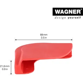 Wagner System GmbH WAGNER Kantenschutz rundum Schutz, passend für Transporthilfen mit gerundeten Ecken, Kunststoff, rot - 20305704