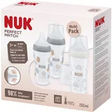 NUK Perfect Match Temperature Control 3er-Set, ab 3 Monate, 260 ml | 3.0 Stück